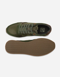 Zapatillas Hombre Cuero Y Textil Harford-0-03 Verde