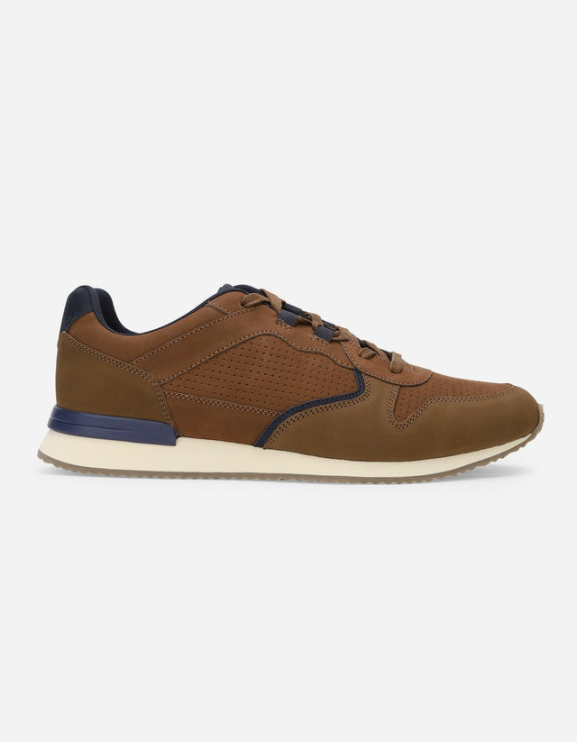 Zapatillas Urbanas Hombre Cuero Harford-0-07 Brandy