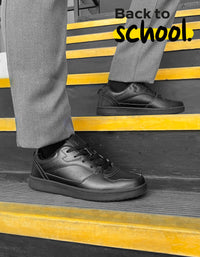 Zapatos Zapatillas Escolares Hombre Cuero Hobbs-0-01 Negro B