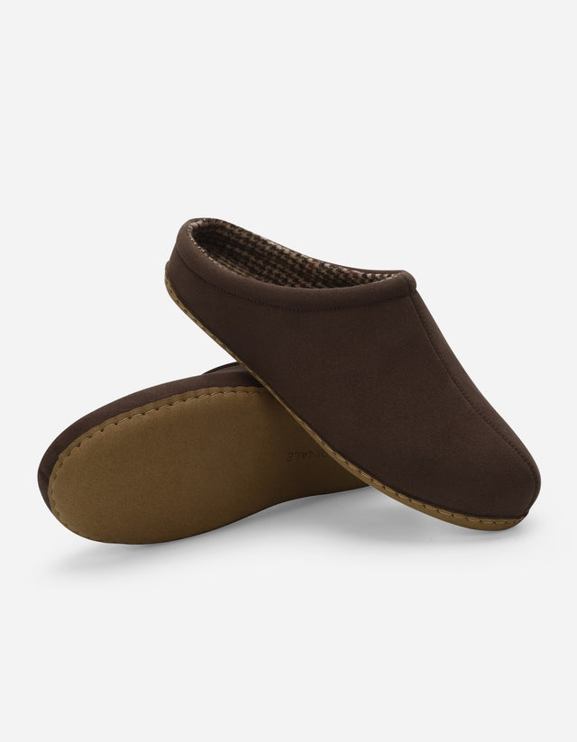 Pantuflas Hombre Textil Hovel-2-02 Café
