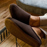 Pantuflas Hombre Textil Hovel-2-02 Café