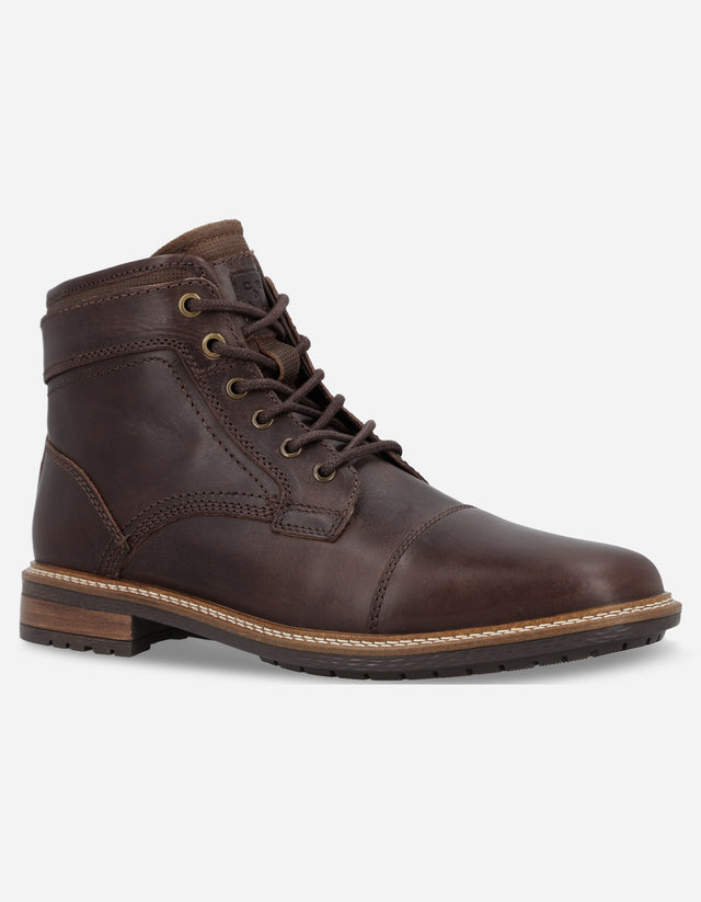Botines Formal Casual Hombre Cuero Joni Café