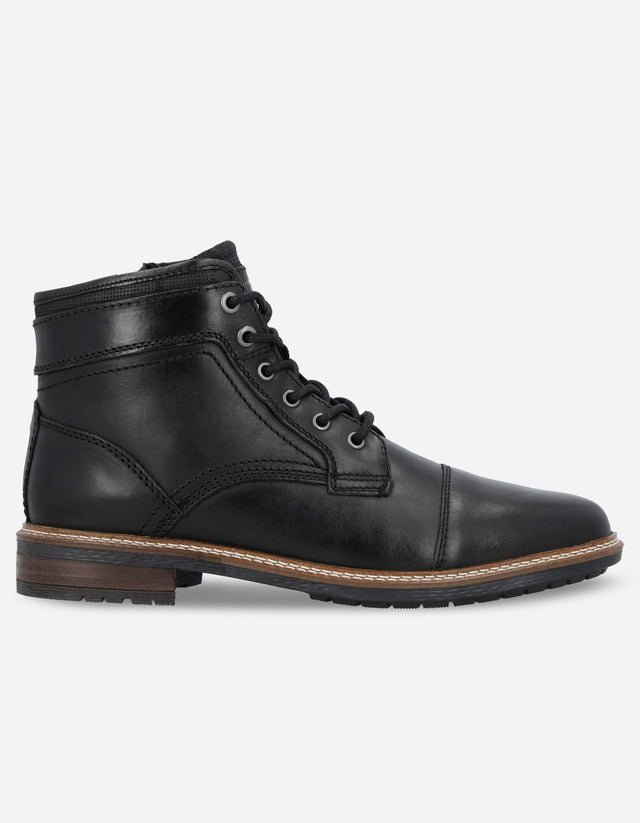 Botines Formal Casual Hombre Cuero Joni Negro