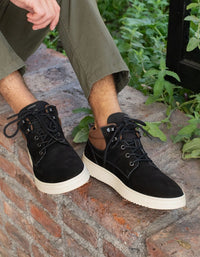 Bullboxer Zapatillas Hombre Caña Alta Cuero Keswick-6-76 Negro