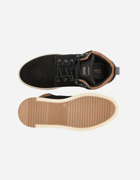 Bullboxer Zapatillas Hombre Caña Alta Cuero Keswick-6-76 Negro