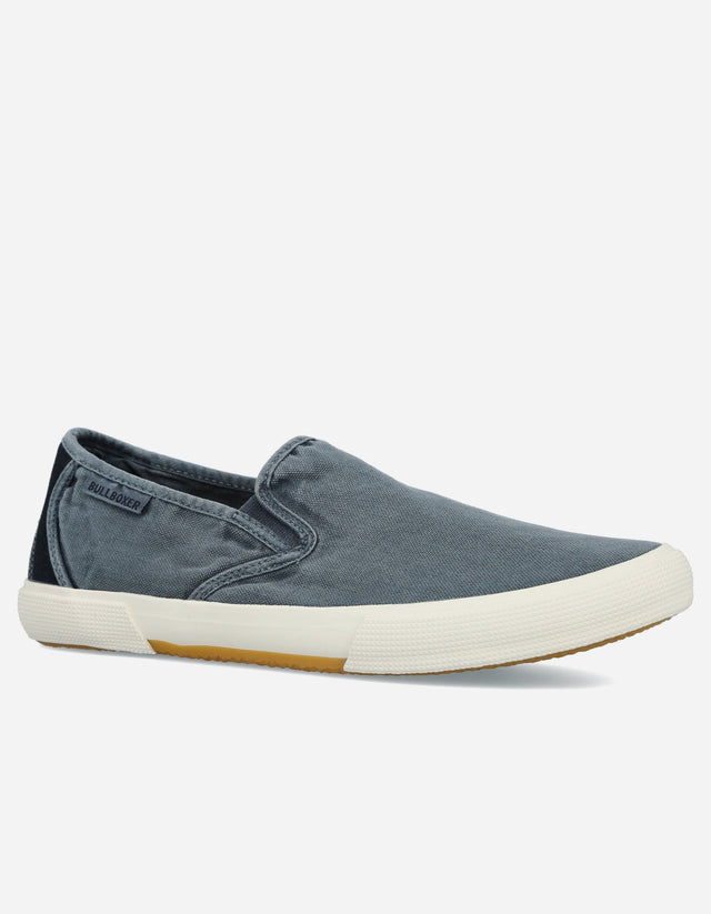 Zapatillas Slip-On Hombre Textil Lanzarote Azul Bullboxer