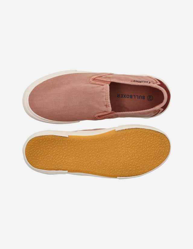 Zapatillas Slip-On Hombre Textil Lanzarote Rosa Bullboxer