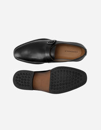 Zapato Formal Hebilla Hombre Cuero Monk Strap Laurence Negro