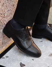 Zapatos Hombre Cuero Londoner-0-01 Negro
