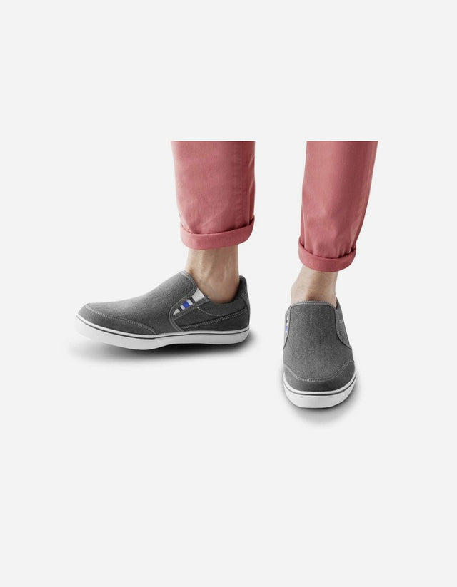 Zapatillas Hombre Slip-On Textil Malibu-3-91-Gris