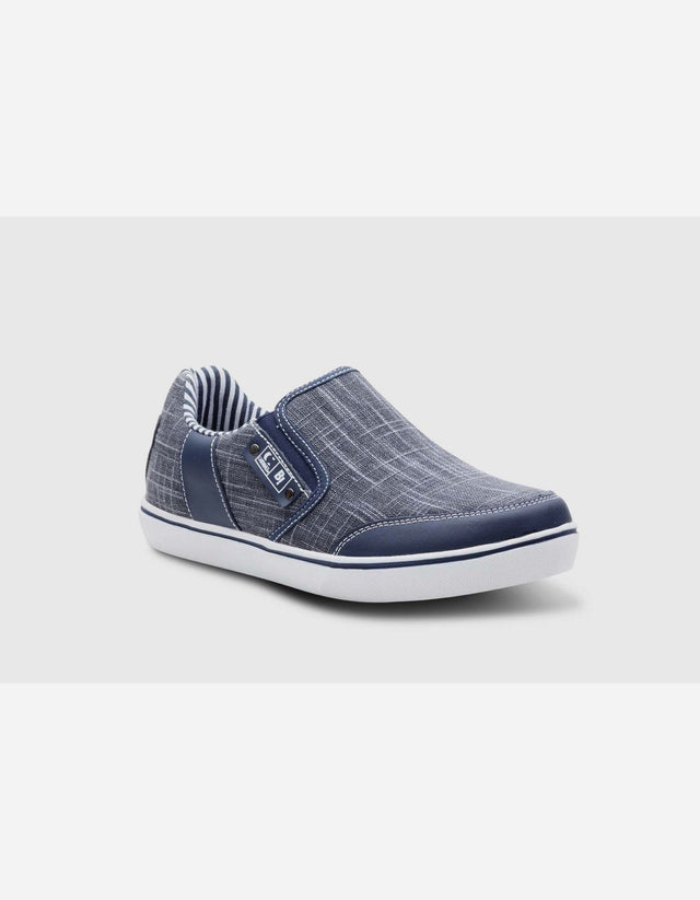Zapatillas Slip-On Hombre Textil Malibu-3-95-Azul