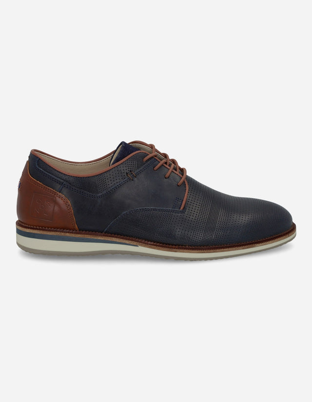 Zapatos Hombre Cuero Manhattan-0-35 Azul