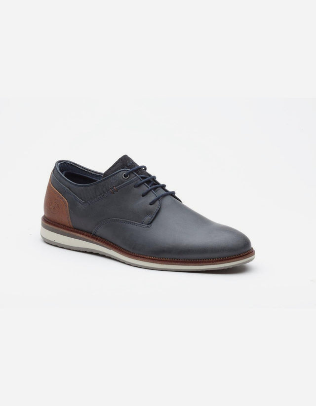 Zapatos Hombre Cuero Manhattan-0-35 Azul