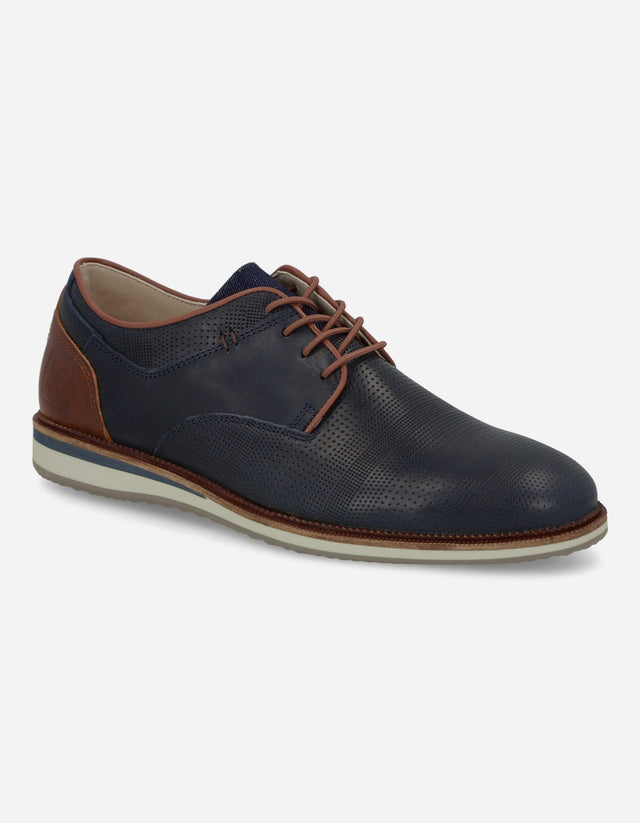 Zapatos Hombre Cuero Manhattan-0-35 Azul