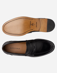 Mocasines Hombre Formales Magno Suela Cuero Hecho En Italia Marchese-4-10 Negro