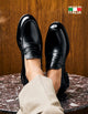 Mocasines Formales Hombre Suela Cuero Hecho En Italia Magno Marchese-4-10 Negro
