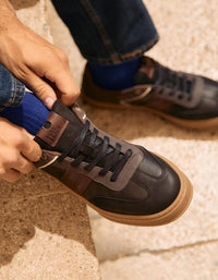 Zapatilla Urbana Hombre Cuero Meppel Negro Bullboxer