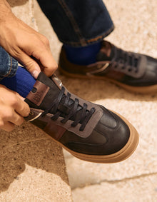 Zapatilla Urbana Hombre Cuero Meppel Negro Bullboxer