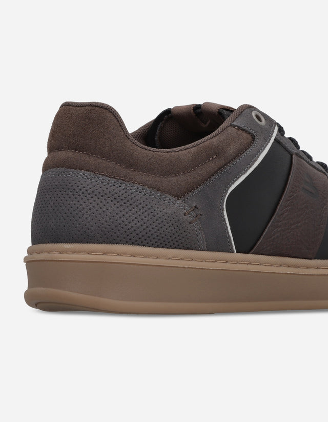 Zapatilla Urbana Hombre Cuero Meppel Negro Bullboxer