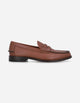 Mocasines Hombre Suela Cuero Moc Arg-5-77 Brandy