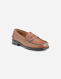 Mocasines Hombre Suela Cuero Moc Arg-5-77 Brandy