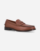 Mocasines Hombre Suela Cuero Moc Arg-5-77 Brandy