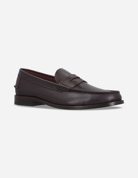 Mocasines Hombre Suela Cuero Moc Arg-5-77 Burdeos