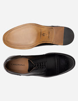 Zapatos Hombre Formales Magno Suela Cuero Hecho En Italia Modena-0-04 Negro