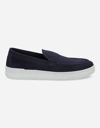 Zapatillas Hombre Slip-On Cuero Murren-4-67 Azul