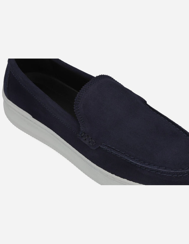Zapatillas Hombre Slip-On Cuero Murren-4-67 Azul