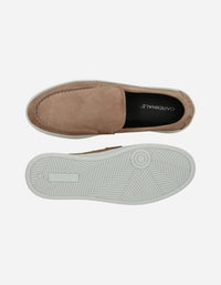 Zapatillas Hombre Slip-On Cuero Murren-4-67 Taupé