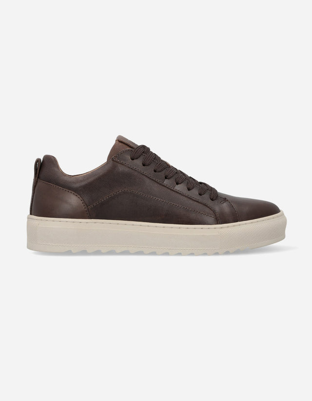 Zapatillas Urbanas Hombre Cuero Nigel Café