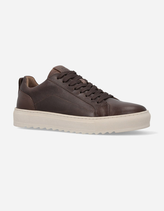 Zapatillas Urbanas Hombre Cuero Nigel Café