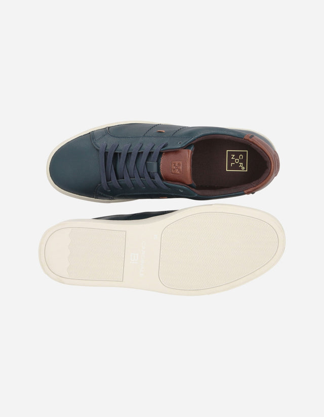 Zapatillas Urbanas Hombre Cuero Nordville-0-01 Azul