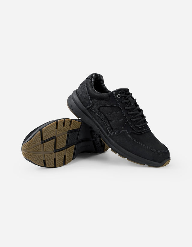 Zapatillas Hombre Cuero Norwest-0-03 Negro