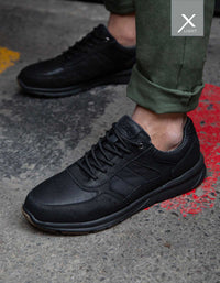 Zapatillas Hombre Cuero Norwest-0-03 Negro