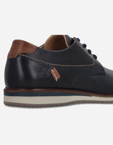 Zapatos Formal Casual Hombre Cuero Detalle Perforacionesnox-0-32 Azul Bullboxer