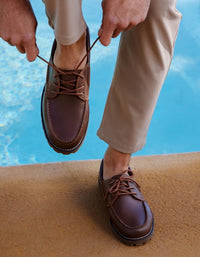 Zapatos Hombre Cuero Oakville-0-02 Café