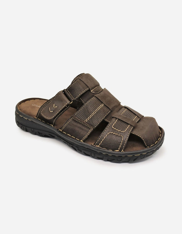 Sandalias Hombre Cuero Ocoa-9-12 Café