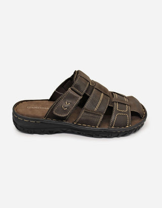 Sandalias Hombre Cuero Ocoa-9-12 Café