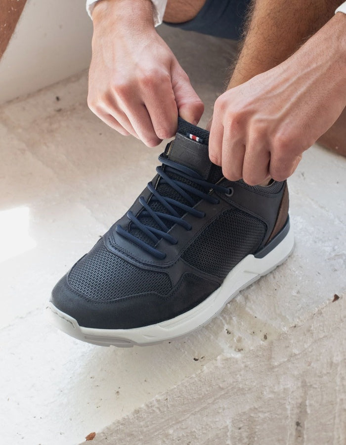 Zapatillas Urbanas Hombre Cuero Omis Azul Bullboxer - 34