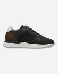 Bullboxer Zapatillas Hombre Cuero Y Textil Omis-0-73 Azul