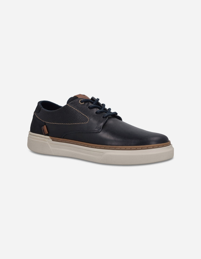Zapatillas Zapato Casual Hombre Diseño Versatil Cuero Orbit-0-11 Azul Bullboxer