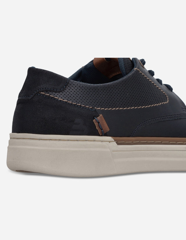 Zapatillas Zapato Casual Hombre Diseño Versatil Cuero Orbit-0-11 Azul Bullboxer