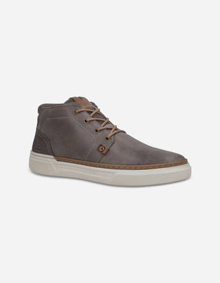 Zapatillas Hombre Caña Alta Cuero Orbit-6-10 Gris Bullboxer