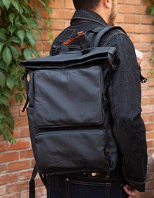 MOCHILA COMPUTADOR LAPTOP HOMBRE TEXTIL OSLO BOLSO-MOCH01 NEGRO