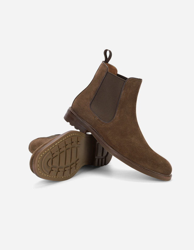 Botines Chelsea Hombre Cuero Ottsville Café