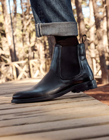 Botín Chelsea Formal Hombre Cuero Ottsville Negro