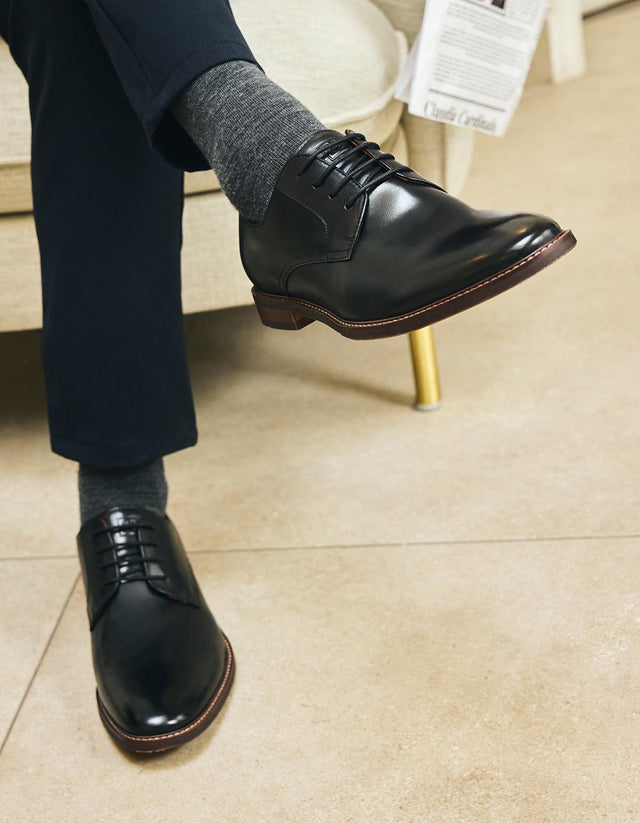 Zapatos Hombre Cuero Oxford Hombre-0-02-Negro