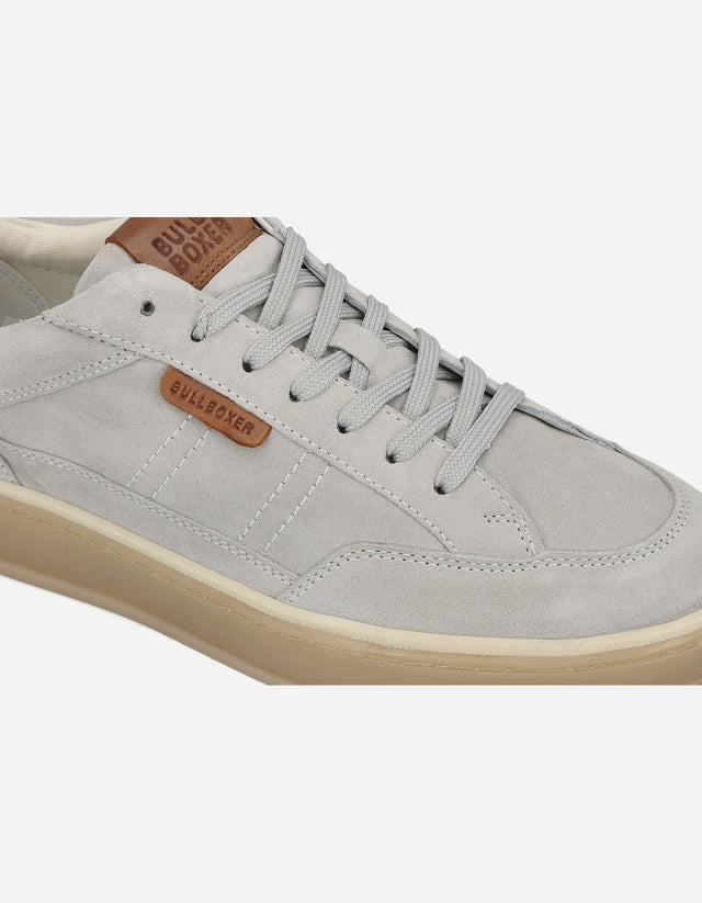 Zapatillas Urbanas Hombre Cuero Palma Blanco Bullboxer